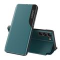 Samsung Galaxy S23 5G Smart Clear View Flip Cover - Grøn
