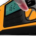 Solcelle håndsving nødradio m. powerbank og lommelygte - orange