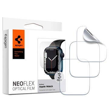 Spigen Neo Flex Apple Watch Series 9/8/SE (2022)/7/SE/6/5/4 Beskyttelsesfilm - 41mm, 40mm - 3 Stk.