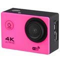 Sports SJ60 Vandtæt 4K WiFi Action Kamera (Open Box - Bulk) - Hot Pink