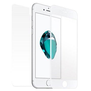 Star-Case Fullcover 3D iPhone 7/8/SE (2020) /SE (2022) Hærdet Glas - Hvid