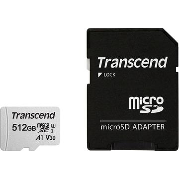 Transcend 300S microSDXC-hukommelseskort med SD-adapter TS512GUSD300S-A - 512 GB