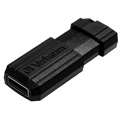 Verbatim PinStripe USB Stik - Sort - 64GB