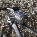 WHEEL UP Cykeltaske Vandtæt cykeltaske til frontrøret Stor kapacitet MTB Landevejscykel 7 tommer Touch Screen Phone Bag - Hvid Reflekterende
