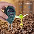 ZZ-009 3 i 1 jordtester med PH/lys/fugt surhedsgradstester til bonsai-træer, havepleje og landbrug