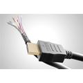 Goobay HDMI 1.4 Kabel med Ethernet - Guldbelagt - 3m - Sort