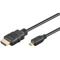 Goobay HDMI 2.0 / Micro HDMI Kabel med Ethernet - 2m