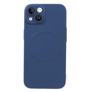 iPhone 13 silikonecover med kamerabeskyttelse - MagSafe-kompatibel - mørkeblå