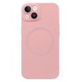 iPhone 13 silikonecover med kamerabeskyttelse - MagSafe-kompatibelt - pink