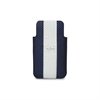 iPhone 4 / 4S Puro L�der Taske - Golf Line - Bl� / Hvid