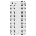 iPhone 5 / 5S / SE Puro Rock Round Studs Cover (Open Box - Fantastisk stand) - Hvid