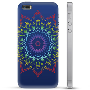 iPhone 5/5S/SE TPU Cover - Farverig Mandala