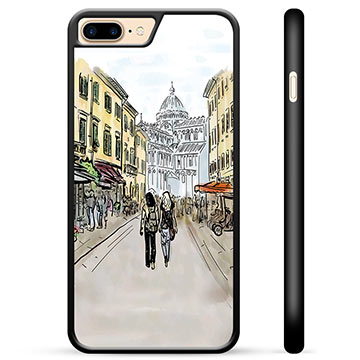 iPhone 7 Plus / iPhone 8 Plus Beskyttende Cover - Italiensk Gade