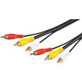Goobay Composite Audio & Video Cable - 3x RCA Plugs - RG59 - 15m