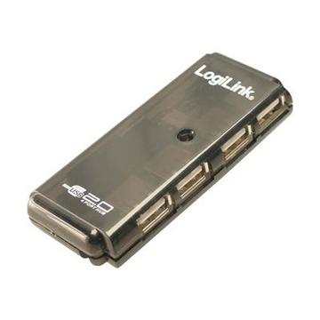 LogiLink UH0001A 4-Port USB 2.0 Hub - Sort