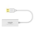 Vision SuperSpeed USB 3.0 / Ethernet Adapter - Hvid
