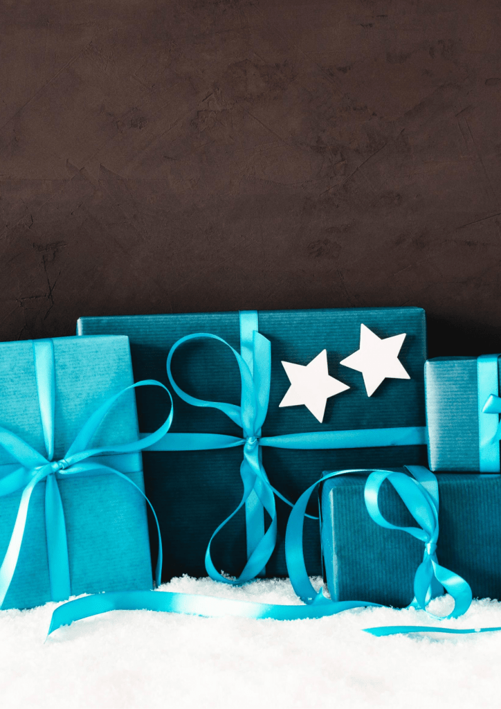 Pakkete blå gaver