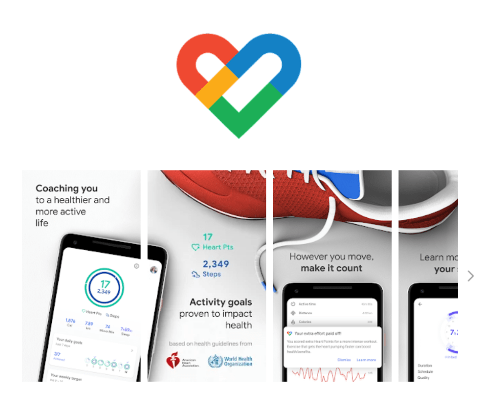 Indsaml hjerter med Google Fit