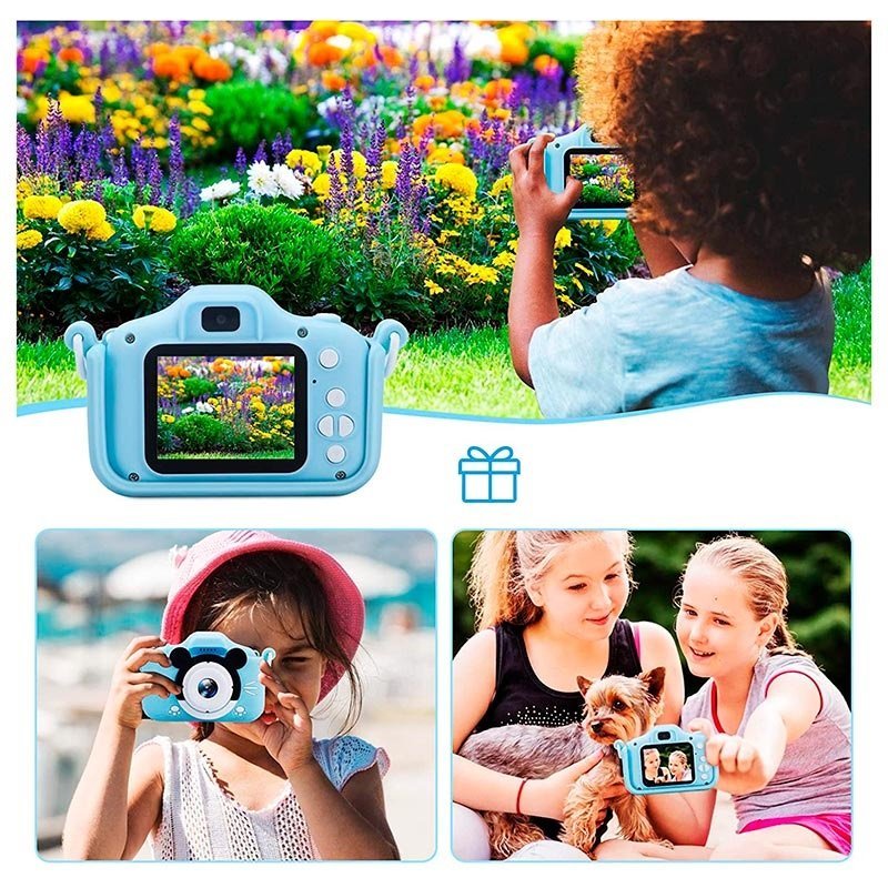 Børn med digitalkamera