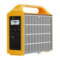 Eg013Li 100W 76.8Wh bærbart strømaggregat med sammenklappeligt solcellepanel - gul