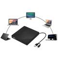 005 Eksternt optisk USB-C/USB-drev med SD/TF-kortlæser - CD/DVD-afspilning og -brænding