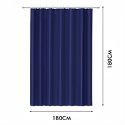 Badeforhæng CS 006 PEVA 180x180cm - Mørkeblå