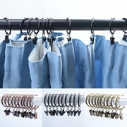 10-Pak Badeforhængsringe med Clips