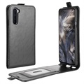 OnePlus Nord Vertikal Flip Taske med Kortholder - Sort