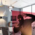 1080P WiFi PTZ-overvågningskamera med E27-pæresokkel og nattesyn - hvid