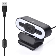 1080p Full HD Webcam med Mikrofon og LED-udfyldningslys A55