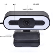 1080p Full HD Webcam med Mikrofon og LED-udfyldningslys A55