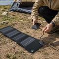 10W sammenklappelig solcelleoplader til camping og udendørs brug