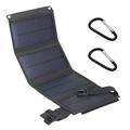 10W foldbar USB-soloplader/powerbank med 4 paneler - sort