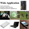 10W foldbar USB-soloplader/powerbank med 4 paneler - camouflage