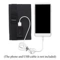 10W foldbar USB-soloplader/powerbank med 4 paneler - camouflage
