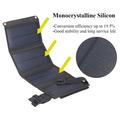 10W foldbar USB-soloplader/powerbank med 4 paneler - camouflage