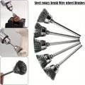 Poleringsbørstesæt - 12 Dele til Rust & Malingsfjerning - 3mm skaft