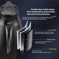 12V/24V elektrisk vandkoger til bilen med intelligent temperaturregulering - 1200ml - sort