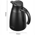 12V/24V elektrisk vandkoger til bilen med intelligent temperaturregulering - 1200ml - sort