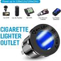 12V/24V dobbelt QC3.0 USB-oplader og cigarettænderstik til bil, båd og autocamper