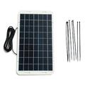 12W/18V solcelleoplader med 3m kabel til 12V–18V batterisystemer