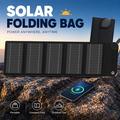 12W solcelleoplader med 5 udgange til camping og udendørs brug