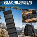 12W solcelleoplader med 5 udgange til camping og udendørs brug