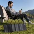 12W solcelleoplader med 5 udgange til camping og udendørs brug