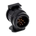 13-pol til 7-pol traileradapter 12V - 2 stk. - Sort