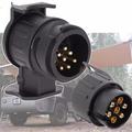 13-pol til 7-pol traileradapter 12V - 2 stk. - Sort