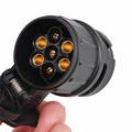 13-pol til 7-pol traileradapter 12V - 2 stk. - Sort