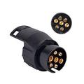 13-pol til 7-pol traileradapter 12V - 2 stk. - Sort
