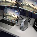 15-i-1 USB-C-dockingstation med stativ - grå