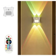 16-farvet RGB-LED-nattelys med farveovergang og bevægelsessensor - lysprojektion opad/nedad
